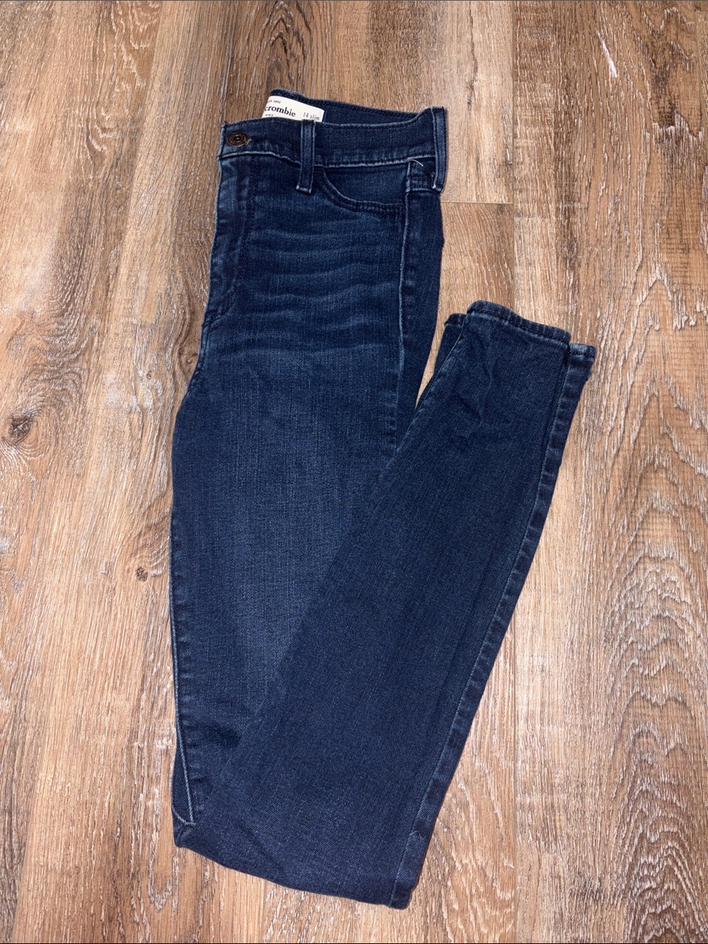 Abercrombie & Fitch Navy Blue Skinny Jeans - Kids